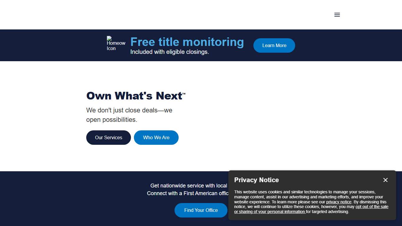 First American - Title Insurance, Specialty Insurance, and Real Estate-Related Services | First American